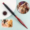 Curling Tool Wooden Hair Roller Comb Mini Round Wood Brush Roller Quiff Hairdressing Combs Fluffy Hairdressing Comb