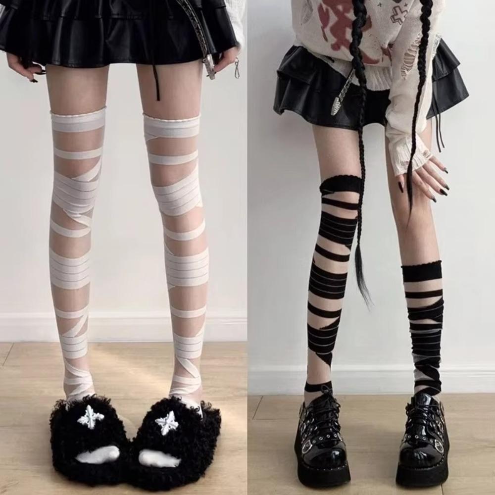 JK Y2k Long Stockings Ultrathin Long Tube Hosiery New Knee Socks  All Seasons