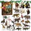 Countdown Calendar 24 Days Christmas Holiday Countdown 2D Flat Acrylic Animal Pendant for Kids Teens 2025 Advent Calendar