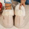 Women'S Winter Plush Slippers - Thick Warm Indoor House Shoes with Soft EVA Sole, Non-Slip Cushioned Insole - Cozy Slip-On House Shoes