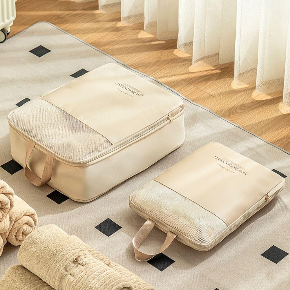 Dustproof Clothes Compression Storage Bag Waterproof Compressible Packing Cube  Vacation