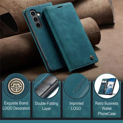 S24FE Magnetic Flip Leather Phone Case For Samsung Galaxy S24 FE S24Plus Capa Credit Card Slot Wallet Cover For Galaxy S24 Ultra