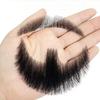 2Pcs Fake Beard Goatee Mustache Handmade Invisible Lace Facial Hair False Goatee Beard Halloween Dressing Men Makeup Drama Party Movie Prop