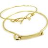Les Trésors De Lily [L6052] - Golden 'Romantic Knot' Double Bracelet