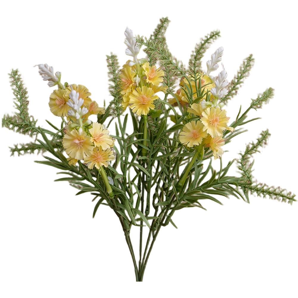 

Artificial Flowers Lavender Flower Bouquet Wedding Decoration Cloth Material жёлтый