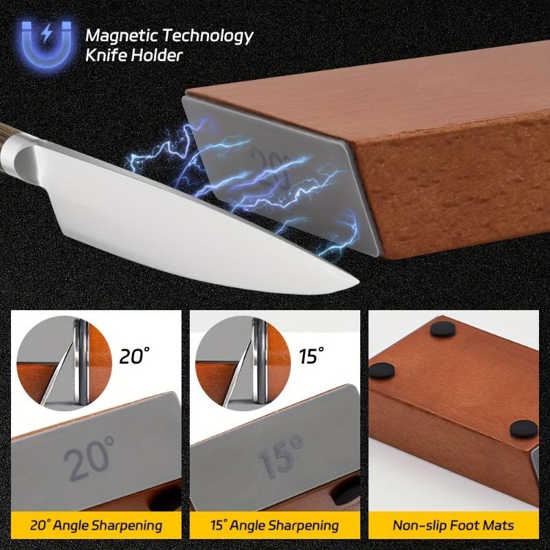 Sada ostřičů nástrojů na broušení 15°/20° Magnetický úhel Průmyslová kvalita Diamantový Kuchyňský nástroj Brousek Snadné použití Přesný úhel