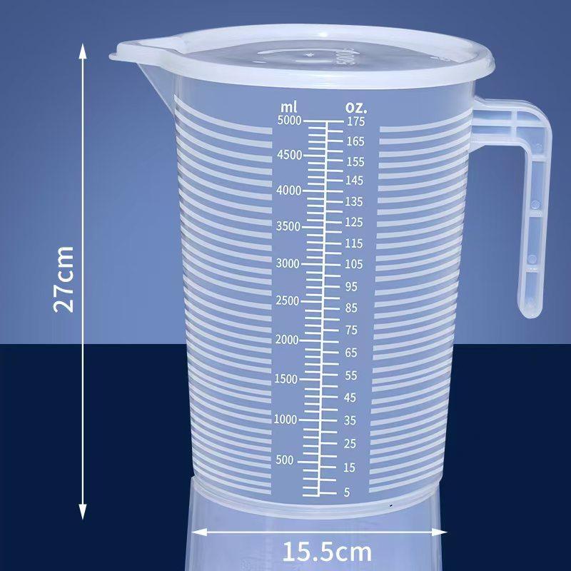 ZISIZ Plastic Graduated Measuring Cup & Cylinder