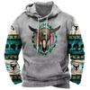 Winter Men's Hoodie Sweatshirt Harajuku Ethnic Wind Graphics Retro Clothes Pullover Shirt Casual Street Loose Casual Hoodie