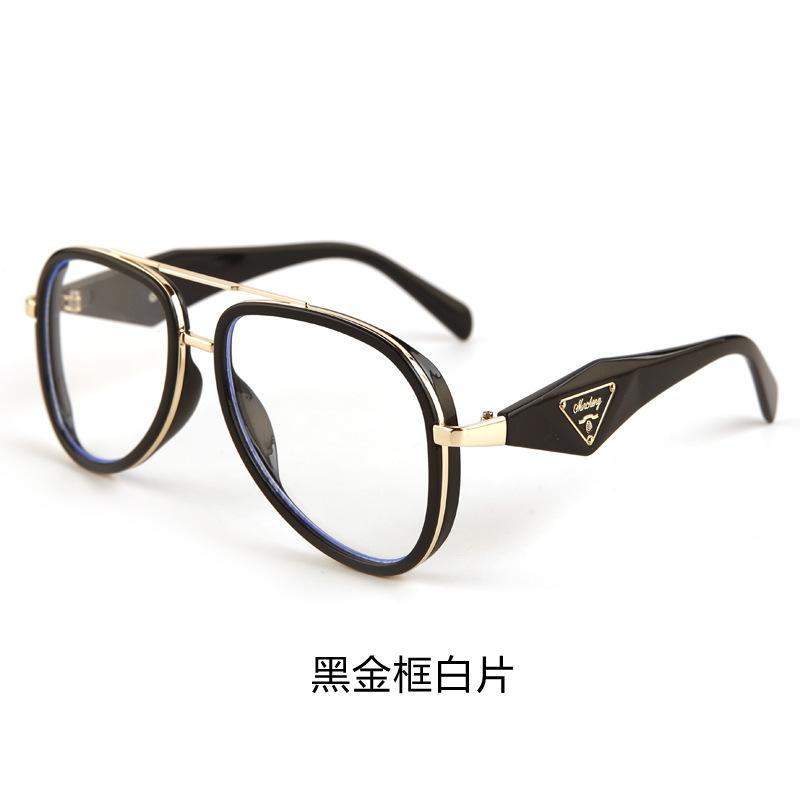 European and American trend metal pilot sunglasses female personality YK street shot glasses men's toad glasses sunglasses fashion trend