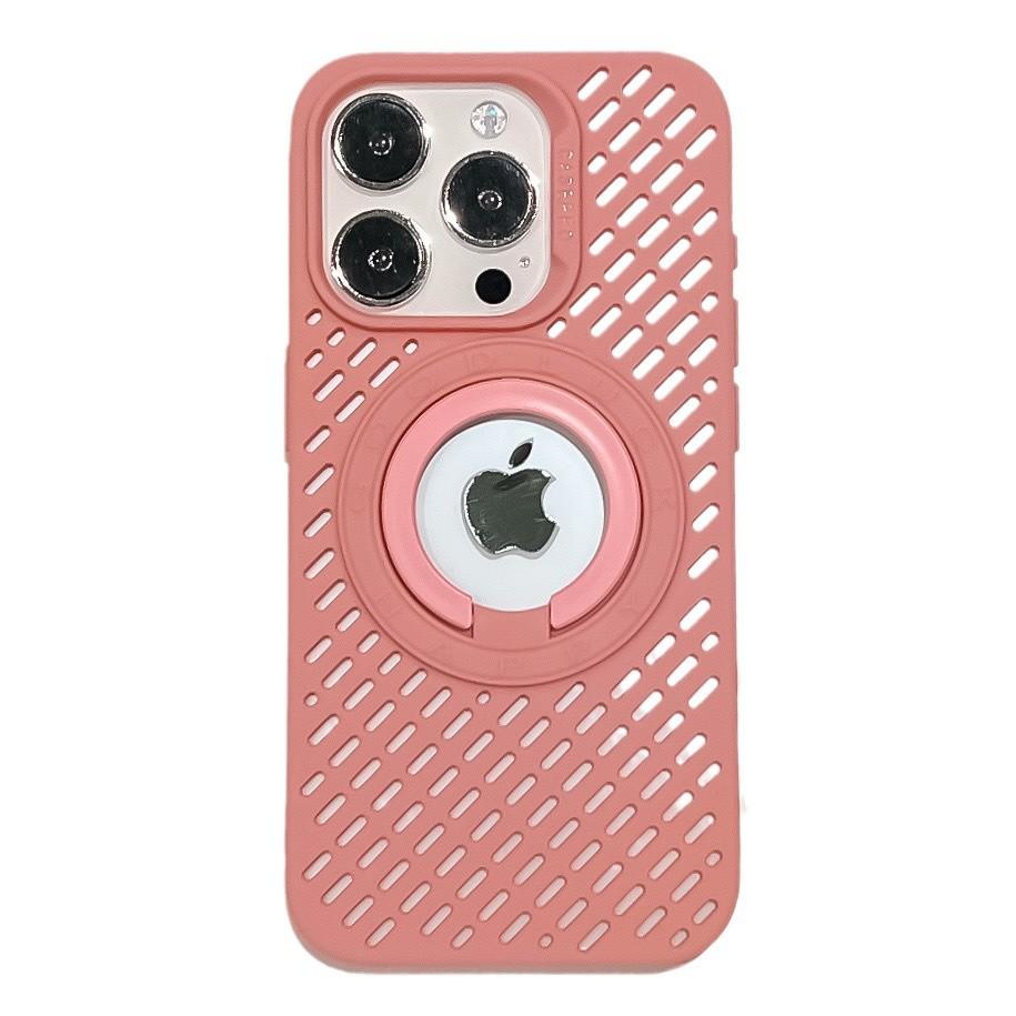 The Mesh Heat Dissipation Phone Case Is Suitable for IPhone16pro, Invisible Stand Protective Case 13max Shell and Apple 15 Software