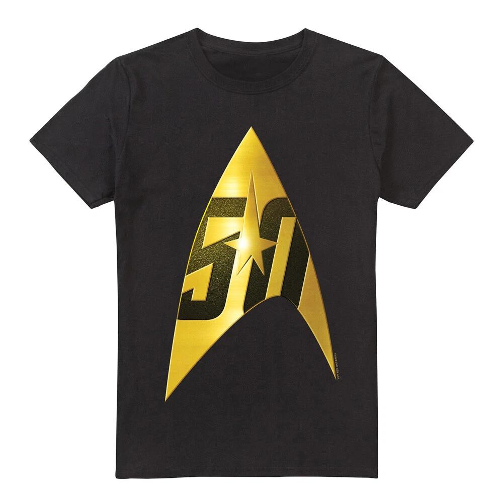 

Star Trek 50Th Anniversary Delta T-Shirt S-2XL, Black 4XL