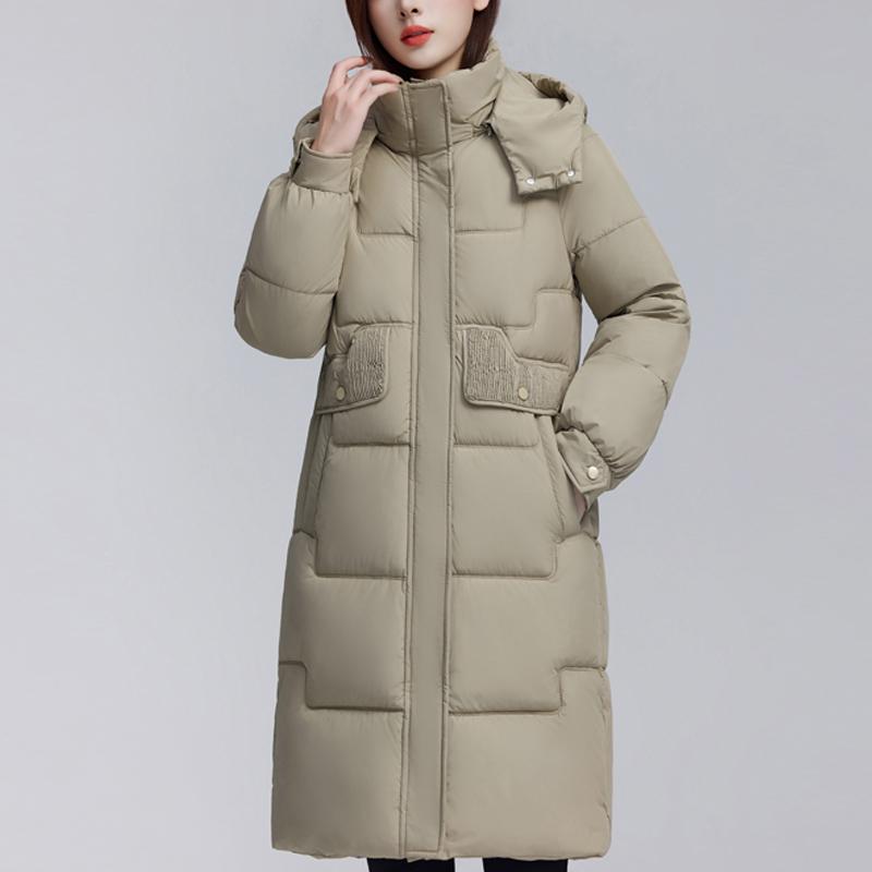 Móda Žena Zimní Dlouhé Kabáty s Kapucí Ležérní Volné Hrubé Teplé Parky Dámské Bundy