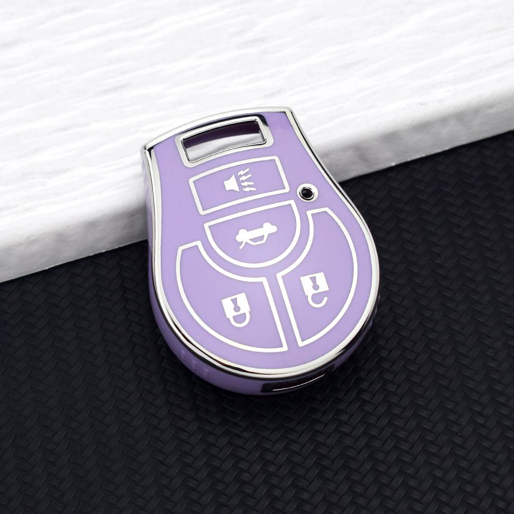 Weiche TPU-Schlüsselanhänger-Schutzhülle für Nissan Rogue Altima Sentra Qashqai Tiida Pathfinder Maxima Juke Micra March Cube Terrano