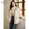 YUZHAOLIN Women's Corduroy Color Block Thick Padded Jacket