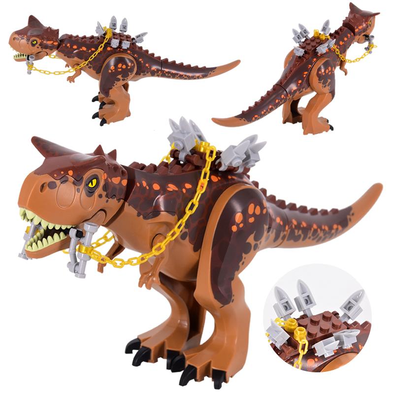 Jurassic Dinosaurs Building Blocks Brachiosaurus DIY Big Size Tyrannosaurus Action Figure Models Children Toys Animals Gifts