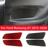 For Ford Mustang GT 2015- Car Accessories Carbon Fiber Interior Car Rear Door Panel Trim Stickers Decals Decoration Cover