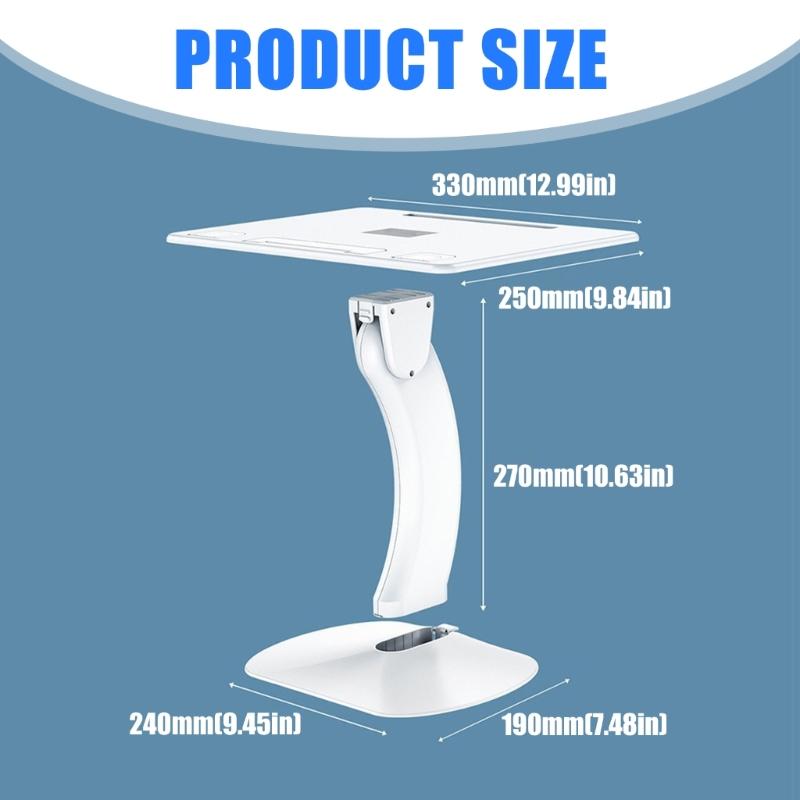 Portable Vehicle Desk Holders Stand for Work Study and Eating Adjustable Height Adjustment 5cm ABS Aluminum Construction