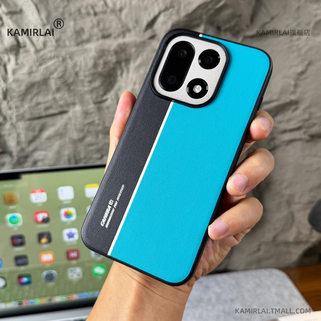 Für OnePlus 15 Hülle Einfaches PU Veganes Leder Silikonisierte Handy Rückseite Für One Plus 15 Schale Staubdicht Stoßfester Bumper