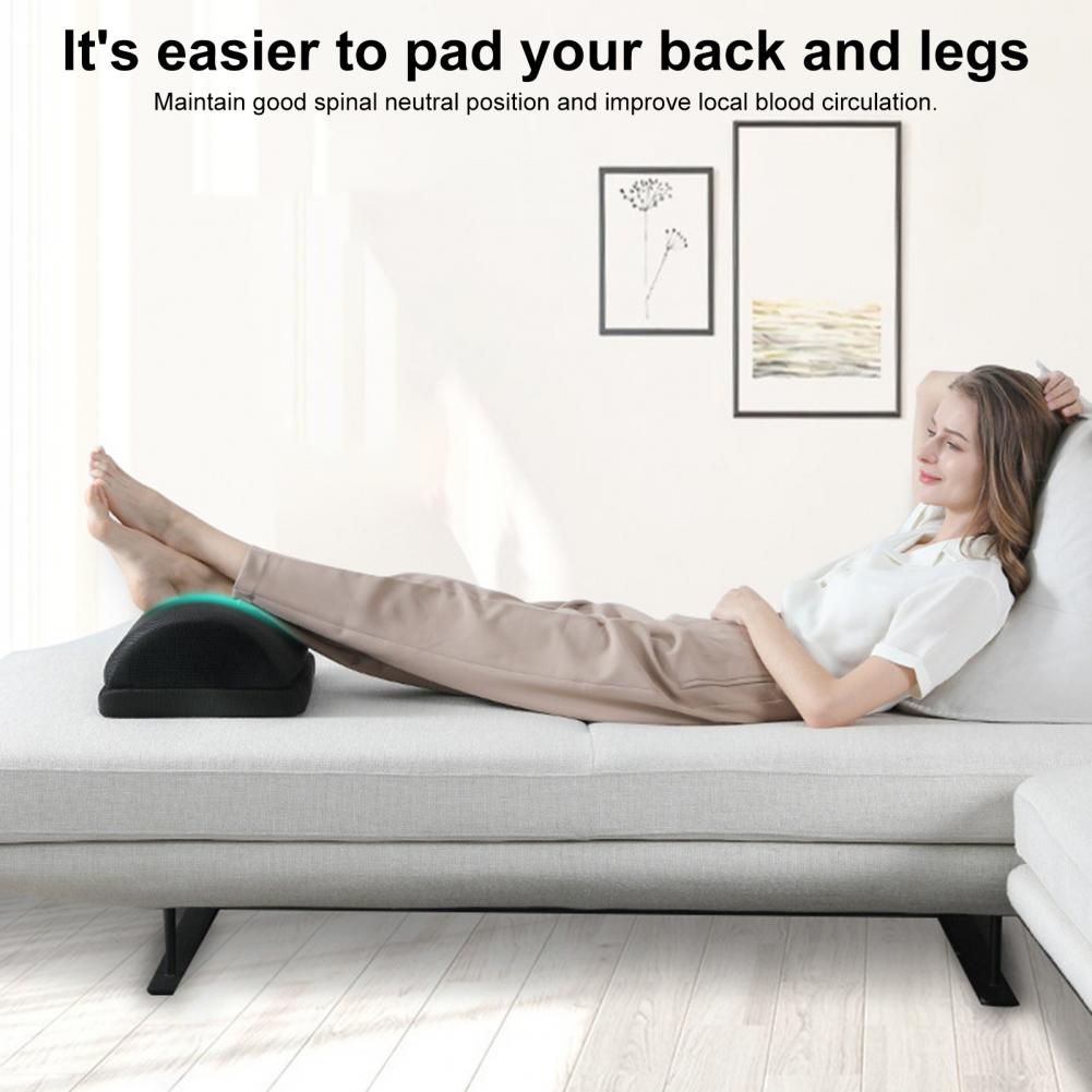 Foot Pillow Under Desk At Work Foot Rest Memory Foam 2 Adjustable Heights Footrest Comfortable Hip Pain Relief Cover Footrest