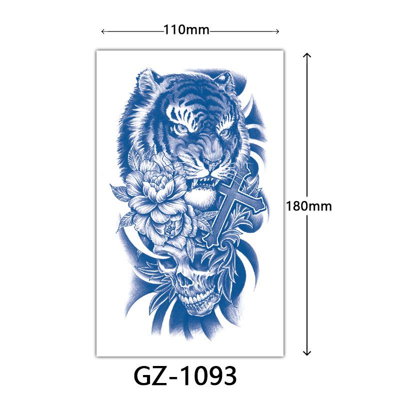 Juice Tattoo Stickers, Herbal Tattoo Stickers, Semi-Permanent English Letter Tattoo Stickers Tattoo