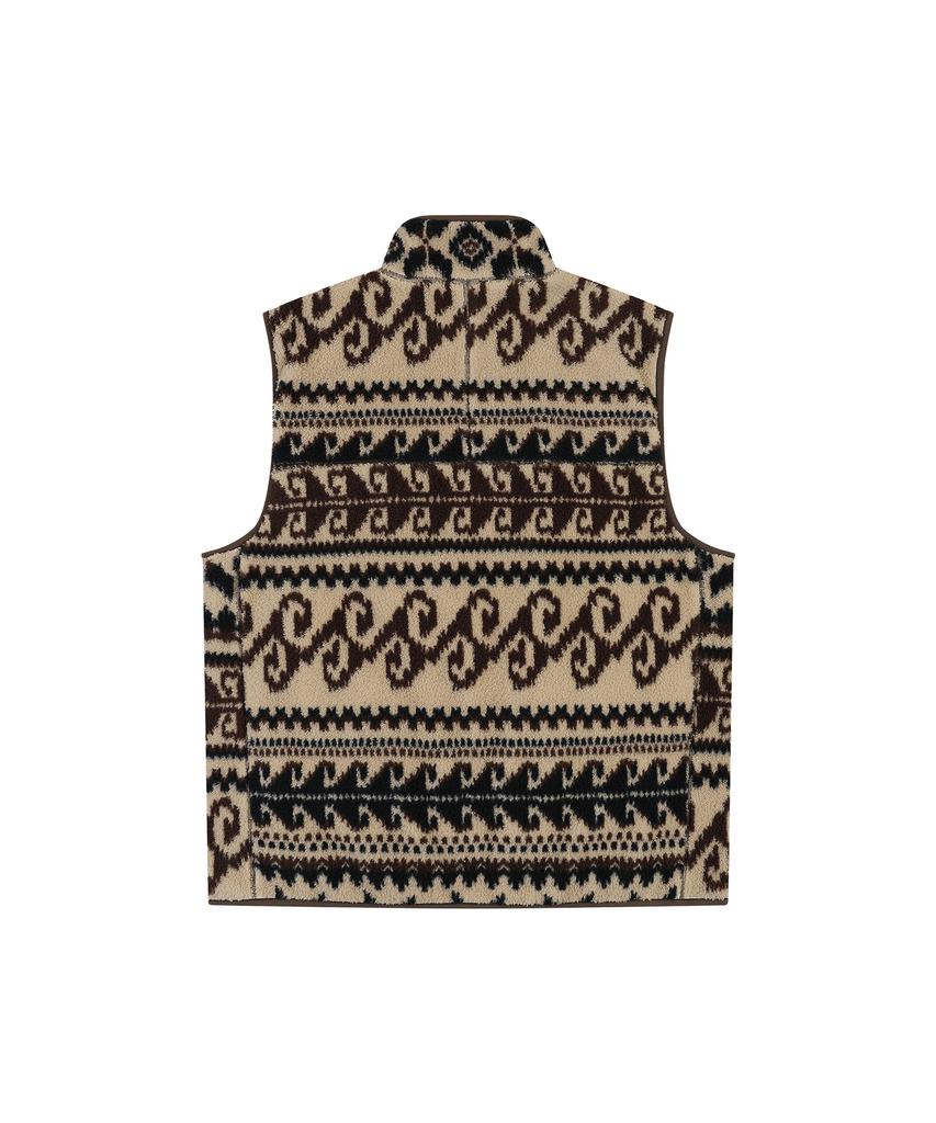 Cobmaster Reversible Sherpa Vest [Beige]