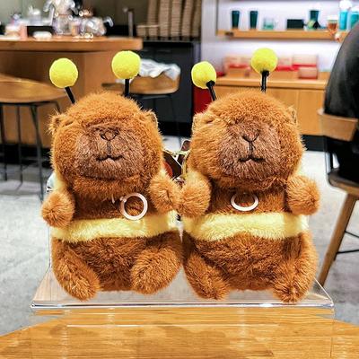 1Pc 2025 Pull Shake Wings Bee Capybara Backpack Capybara Doll Catch Doll Doll Women Cute Plush Birthday Gift