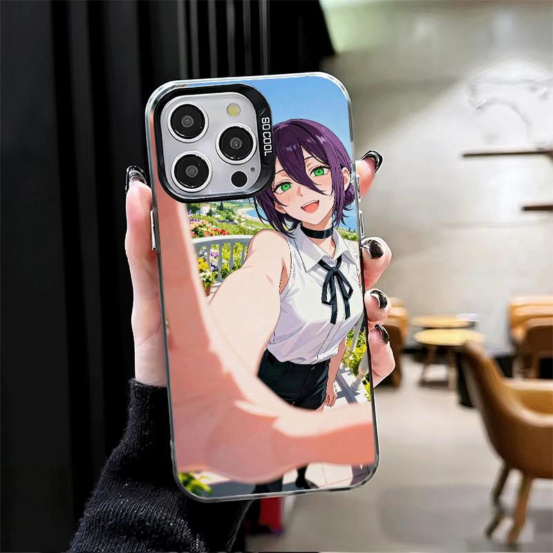 Anime Character R-Reze CSM Soft Phone Case for iPhone 15 16 17 Pro Max 17Air 16E 14 Plus 13 12 Mini Shockproof Cover Back Shell