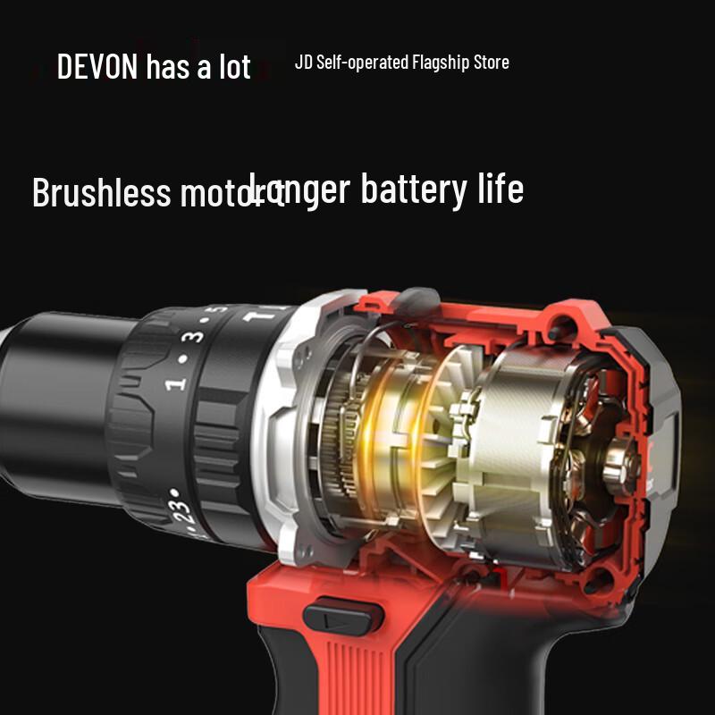 Devon 20V Brushless Cordless Impact Drill DID201 CN Plug (adapter Included)