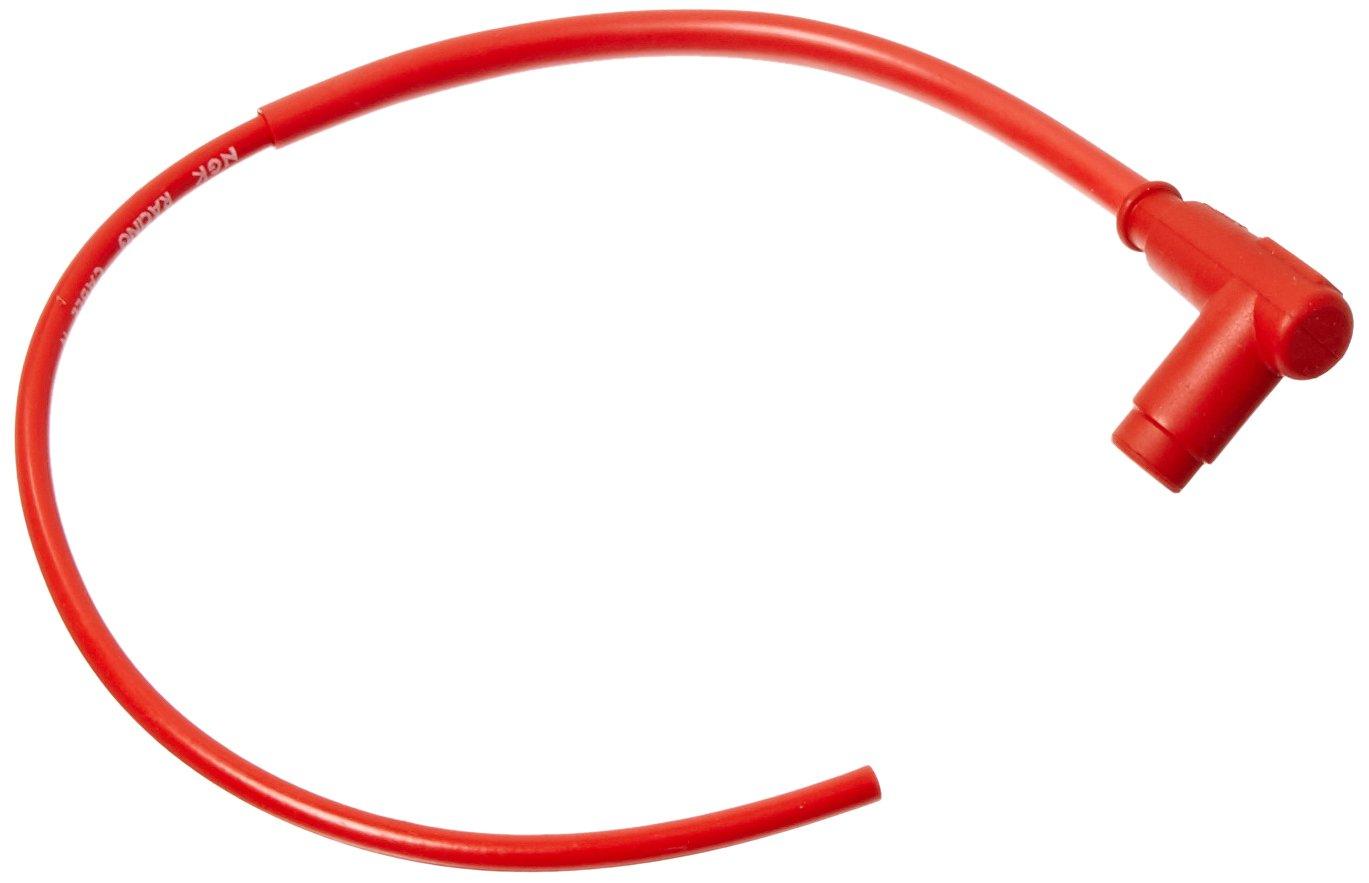 

NGK CR2 Racing Cable [8048] L Type / 50cm / Screw Type Compatible красный