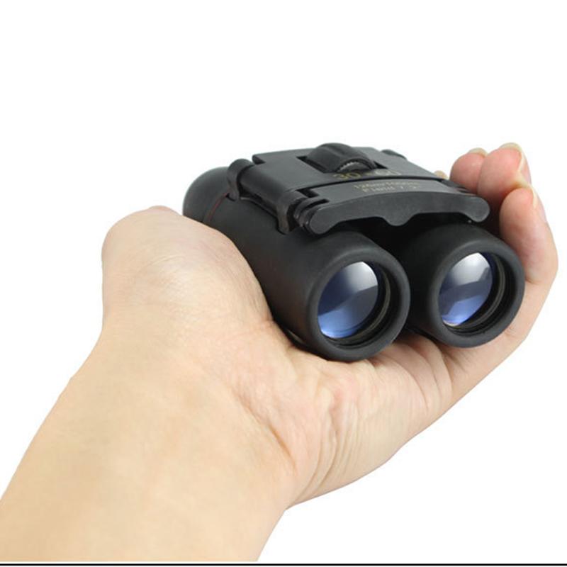 Outdoor 30x60 Mini High-Definition Nachtsicht Zoom Feldstecher Handheld Teleskope Leistungsstarke Ferngläser Schwarz
