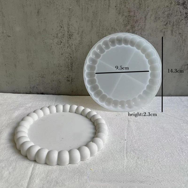 Herzform-Silikonform für DIY Beton Zement Aufbewahrungsschale Teller Form Epoxidharz Gips Handwerk Werkzeug Hausdekoration