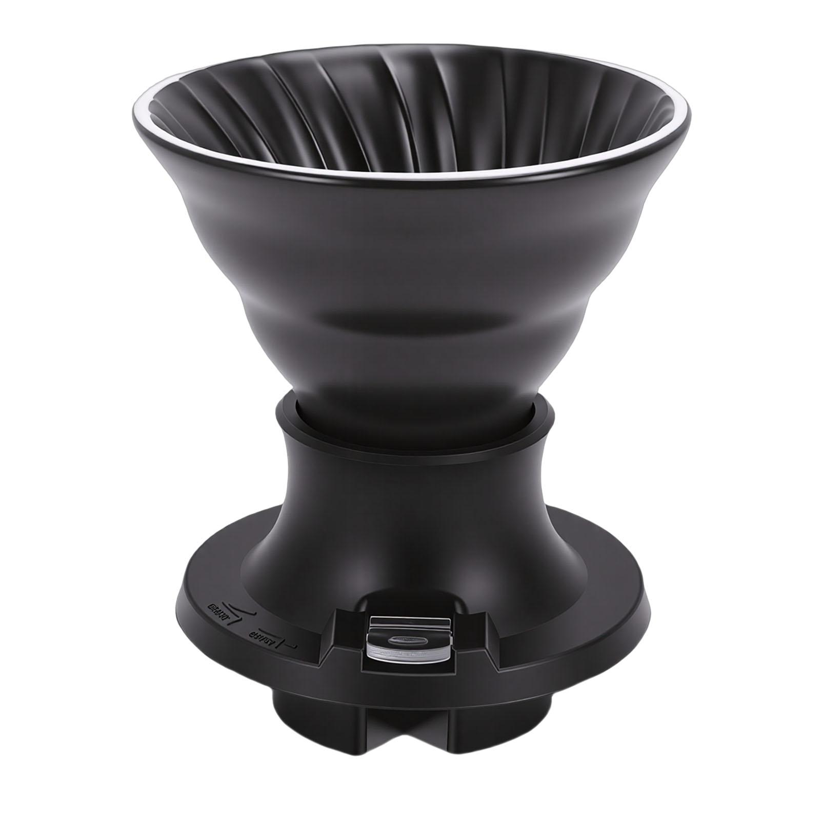 

Pour Over Coffee Dripper Ceramic Heat Proof Immersion Cone Coffee Maker Dripper Filter Holder for Home Travel Office Type 1