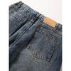 Men's Heavyweight Pure Cotton American Retro Distressed Wide-Leg Dad Jeans, Loose Casual Carrot Pants for Spring and Autumn