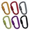 Heavy Duty Twistlock D-Shape Buckle Rock Climbing Carabiner Replacement Aluminum Alloy Mountaineering D Ring Clip