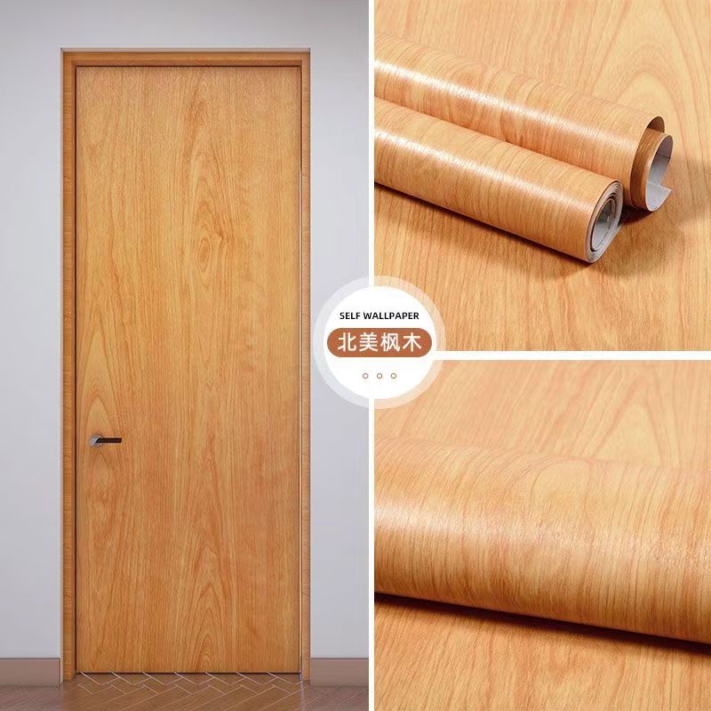 Waterproof Wood Vinyl Wallpaper Roll Self Adhesive Decor Contact Paper Doors Cabinet Desktop Modern Furniture Decorative Sticker