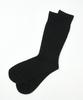 Inlichi Bamboo Crew Socks - Black Rib
