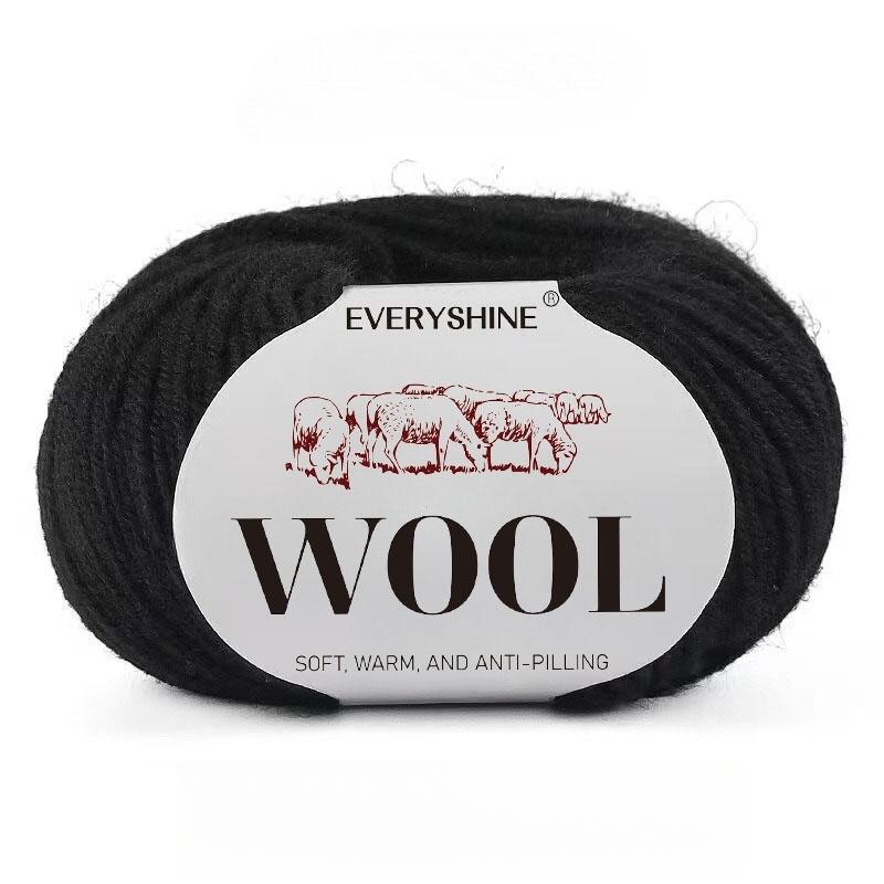 

6 упаковок пряжи из смеси шерсти (50г/шт., 120м) Мягкая и теплая разноцветная пряжа для вязания спицами и крючком для свитеров, средней толщины, спицы/крючки 2,0-3,0 мм