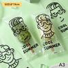 100Pcs Cartoon Transparent Food Grade Ice Cream Bags Disposable Plastic Bag Popsicle Protective Cover Storage Packing Bag Diy