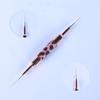 Dual-Use Nail Brush Pen Fiber Bristles Metal Body Multifunctional Nail Pen for Sculpting And UV Nail Art