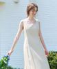 AVA MOLLI Round Square Neck A-Line Op (Yellow Beige)