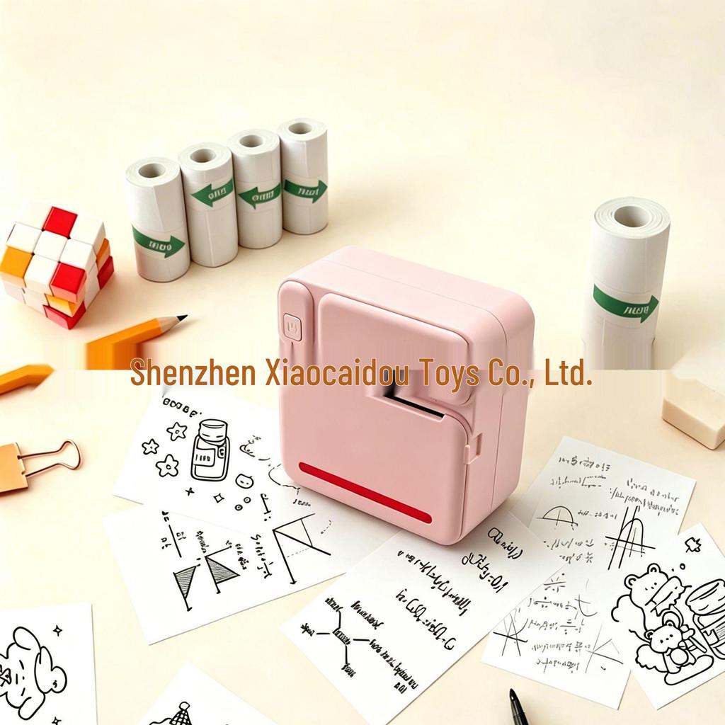 Compact Bluetooth Thermal Label Printer for Sticky Notes and Adhesive Stickers
