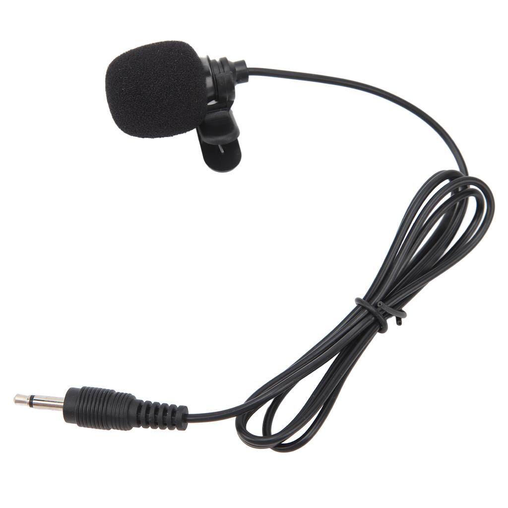 Wired Lavalier Lapel Clip On Microphone Noise Reduction Mini Portable Omnidirectional Condenser Microphone for