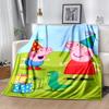 1pc Blanket Peppa Pig1 Print Design, Lightweight Blanket for Sofa, Bed- Soft &Warm, Gift for All Seasons like Christmas, Halloween