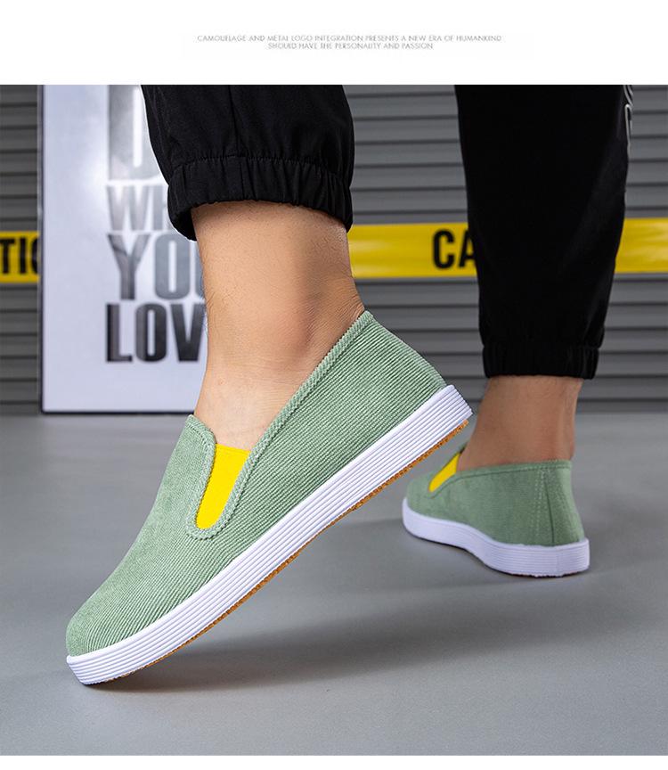 Herren Trendige Rutschfeste Cord-Slipper Arbeitsschuhe