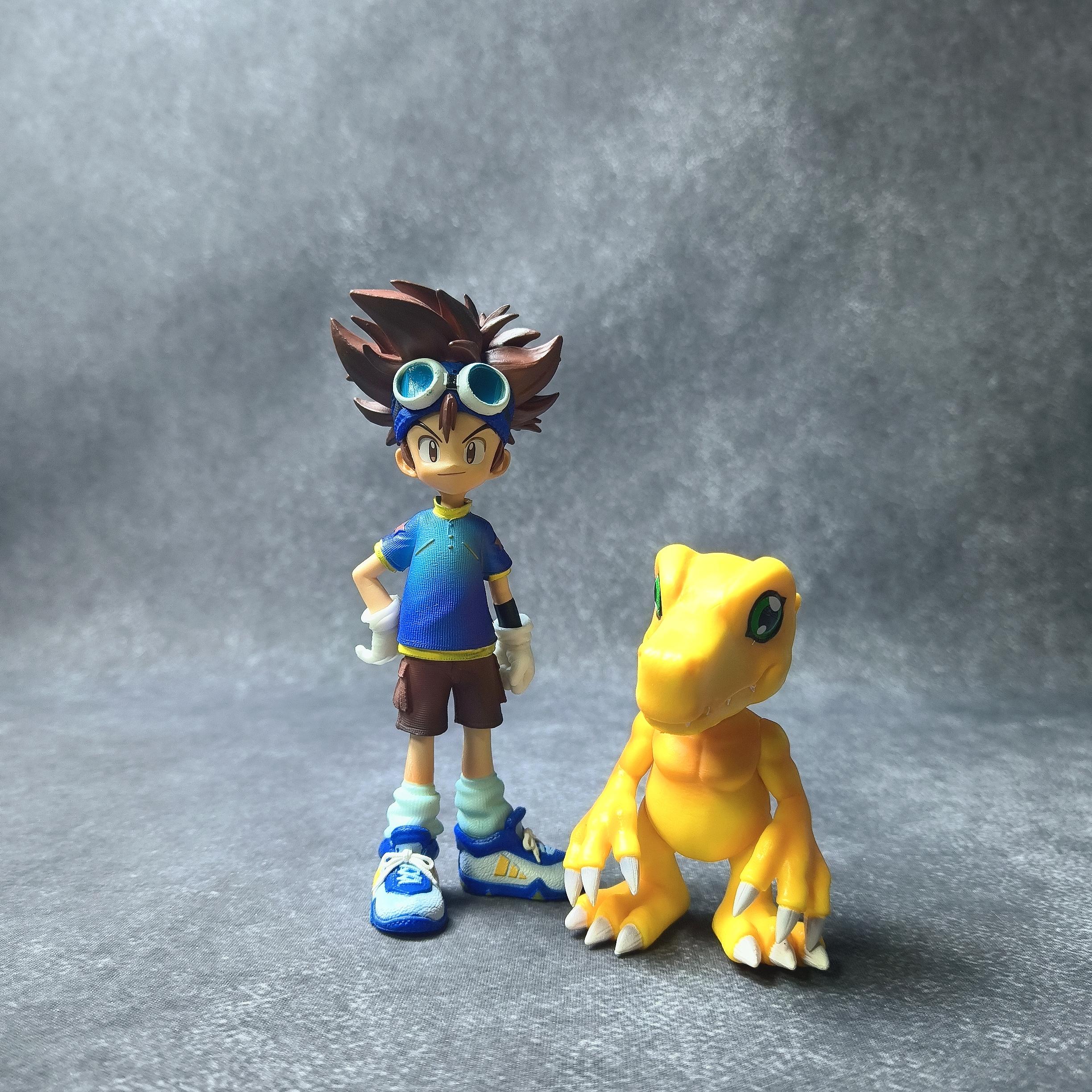 

Digimon Figures Tai Agumon Mimi Baruemon Shuji Badaemon Gabumon Action Figure Collectibles Toys Gift