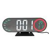 Digital Alarm Clock LED Large Display Loud Mirror Desk Clock with 16 Color Night Light 3 Brightness Settings for Heavy