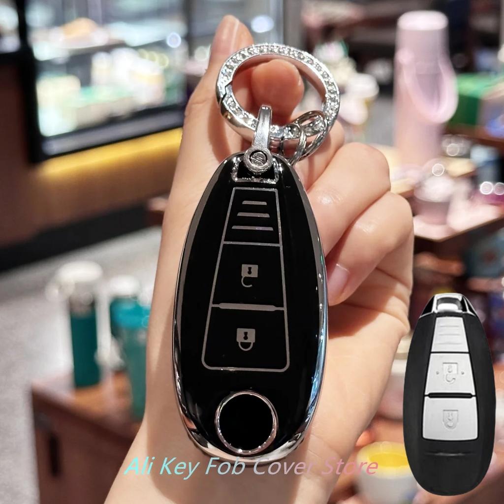 Car Key Case Cover Keychain For Suzuki Swift Ignis Grand Vitara Liana Scorss Grand Kizashi Protective Key Fob Cover