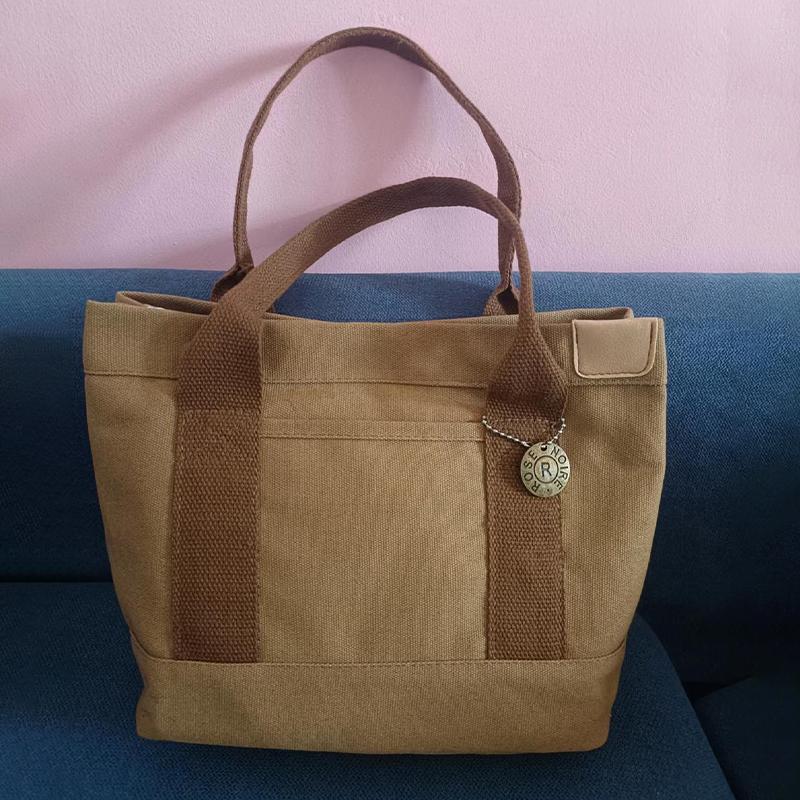 

Сумка-тоут японская высококачественная холщовая рабочая сумка Bento, большая вместительная сумка для переноски студентов во время занятий кофейный