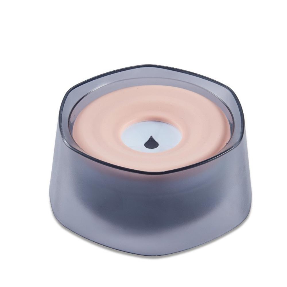 Anti-Wet Mouth Pet Slow Feeder Bowl Anti-Tip Dog Drinking Container Pet Drinking Bowl  Pet Feeding розовый