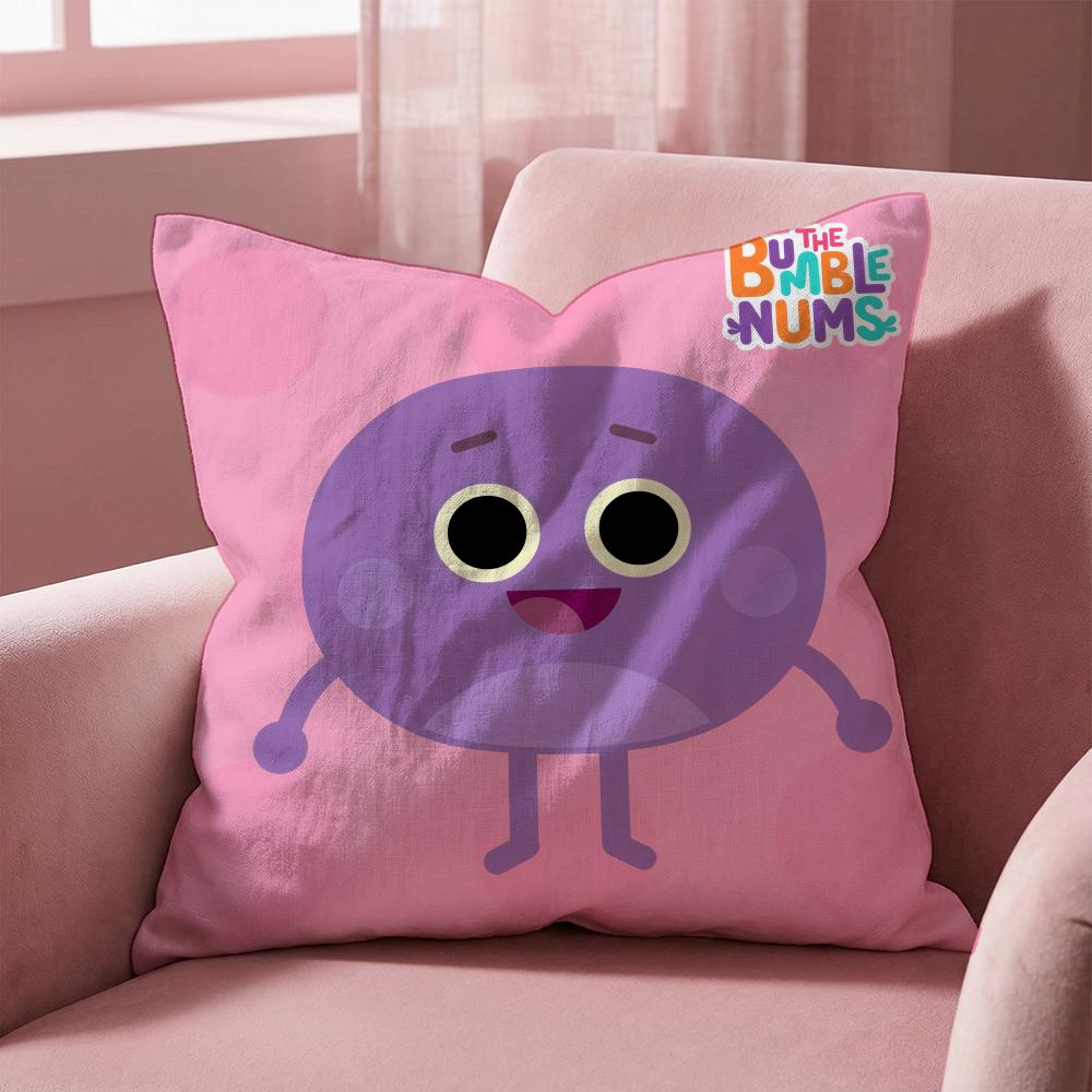 

THE Bumble Nums Humble Cushion Cover Multi-Scene Pillow Cover for Home & Car - Reversible, Soft & Durable for Daily Use 45cmx45cm